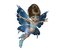 Poupée Cookie Doll Bleu papillon :) - PNG gratuit GIF animé