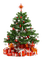 Christmas tree and presents sunshine3