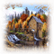watermill moulin paysage - PNG gratuit GIF animé