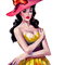 kikkapink vintage woman fashion hat - png gratis GIF animasi