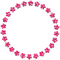 Circle.Flowers.Frame.Pink