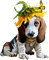 loly33 chien tournesol - gratis png geanimeerde GIF