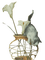 dolceluna spring cat vintage deco - png gratuito GIF animata