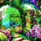 ♡§m3§♡ kawaii green garden background - PNG gratuit GIF animé