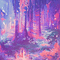 soave background animated fantasy forest - 無料のアニメーション GIF アニメーションGIF