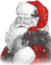 soave christmas santa claus vintage black white - PNG gratuit GIF animé