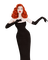 redhead woman fashion