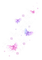 pink purple butterflies scrap - ilmainen png animoitu GIF