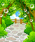 pixel forest woods bubbles - GIF animate gratis GIF animata