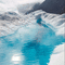 mountains glacier winter lake lac hiver gletscher see montagnes water berge wasser eau image fond background landscape paysage gif anime animated animation snow neige