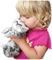 Kaz_Creations Baby 👶 Enfant Child Girl Cat Kitten - Free PNG Animated GIF