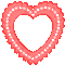 Kaz_Creations Deco Heart Ribbon Frames Frame Colours - Darmowy animowany GIF animowany gif