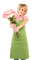 Kaz_Creations Woman Femme With Flowers - png gratis GIF animado