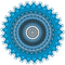 blue mandala circle.♥ - GIF animate gratis