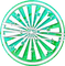 Green white circle stars deco [Basilslament] - gratis png animerad GIF