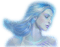 woman blau blue - PNG gratuit GIF animé