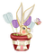 Kaz_Creations  Spring Easter Bunny Flowers - δωρεάν png κινούμενο GIF