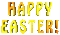 logo happy easter 🌹🌼 - GIF animé gratuit GIF animé