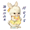 bonne nuit petite lapine - Nemokamas animacinis gif animuotas GIF