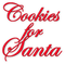 soave text cookies for santa claus christmas red - gratis png animerad GIF
