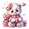 st. Valentine bear by nataliplus - Free PNG Animated GIF