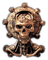 Rena Steampunk Skull - δωρεάν png κινούμενο GIF