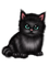 black cat by nataliplus - nemokama png animuotas GIF