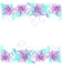 purple blue floral border violet bleu fleur bordure cadre - Free PNG Animated GIF