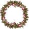minou-round flowers frame-pink - bezmaksas png animēts GIF