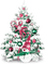 soave deco christmas tree snowman pink green