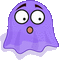 Purple Ghost Halloween - GIF animé gratuit GIF animé