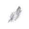 kikkapink deco scrap white feather - zdarma png animovaný GIF