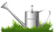 Kaz_Creations Grass  Deco Watering Can Garden - Free PNG Animated GIF