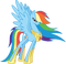 little pony rainbow - png gratuito GIF animata