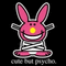 cute but psycho happy bunny - Ücretsiz animasyonlu GIF animasyonlu GIF