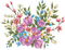 watercolor flowers - png gratis GIF animasi