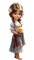 Dziewczynka i kwiaty - darmowe png animowany gif
