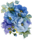 fleurs bleues - PNG gratuit GIF animé