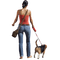 woman and dog - PNG gratuit GIF animé