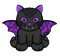 Webkinz Vampire Kitten - gratis png geanimeerde GIF