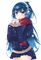 kikkapink anime girl manga winter blue - bezmaksas png animēts GIF