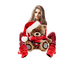 christmas woman by nataliplus - darmowe png animowany gif