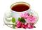 tea tee thé cup deco fleur - PNG gratuit GIF animé