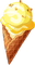 soave deco summer ice cream yellow brown - PNG gratuit GIF animé