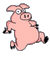 runing pork - Безплатен анимиран GIF анимиран GIF