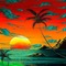 Y.A.M._Art Summer landscape background sea - png gratuito GIF animata