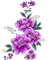 purple flowers deco