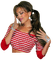 Woman Red White Silver Brown - Bogusia - 免费PNG 动画 GIF