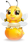 soave deco  honey bee cute - Free PNG Animated GIF