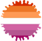 Lesbian paint splat - Free PNG Animated GIF